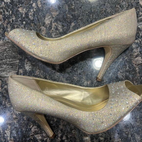 Style & co epic rhinestone peep toe heels - Picture 2 of 4